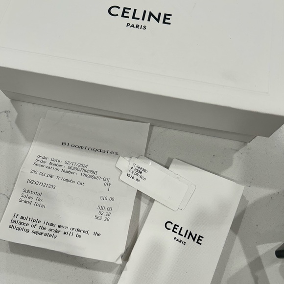 Celine triomphe 54mm cat eye sunglasses - Picture 2 of 7
